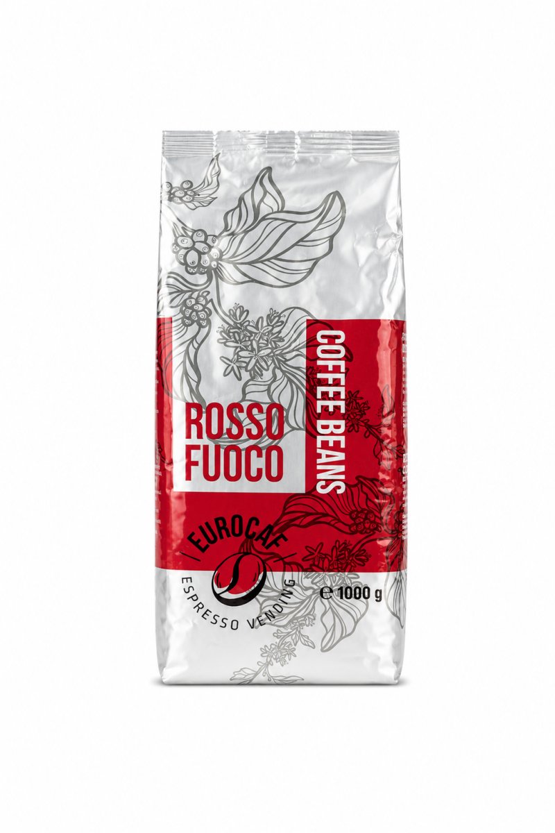Кафе на зърна Eurocaf Rosso Fuoco 1кг.